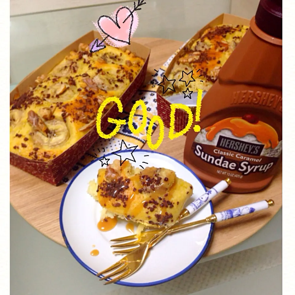 Snapdishの料理写真:バナナ パウンドケーキ 🍌|stemteaさん