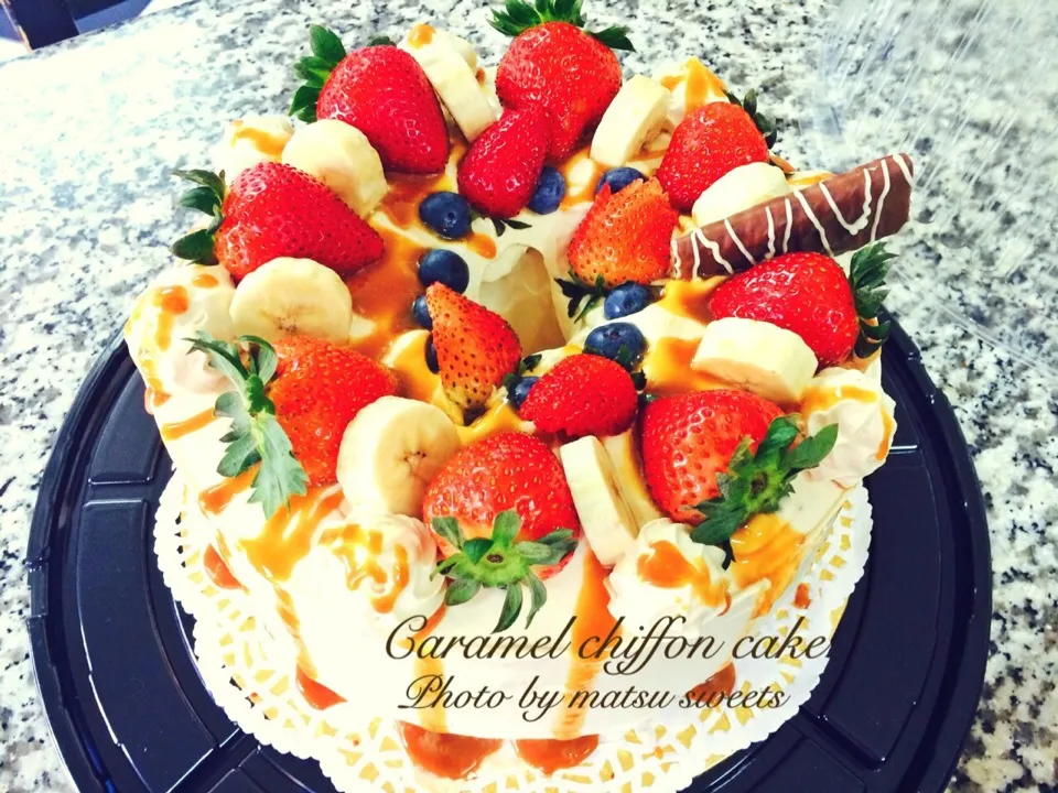 Caramel chiffon cake|Matsu sweetsさん