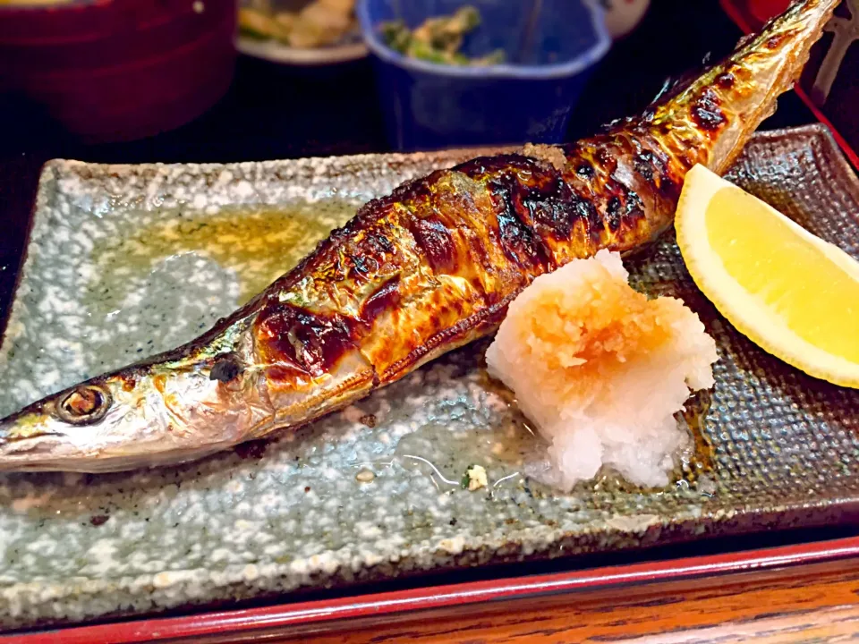 秋刀魚の塩焼き|流線形さん