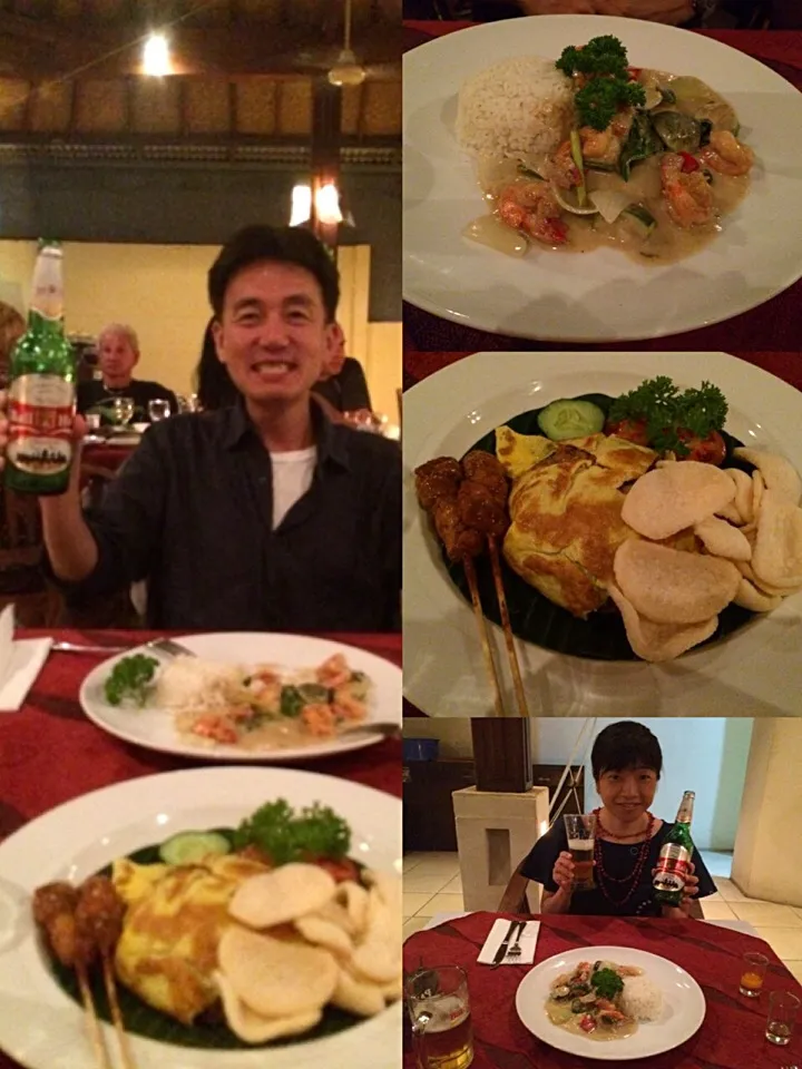 2014.9.25 ナシゴレン&グリーンカレー🍻🍻🍻|ゆみずさん