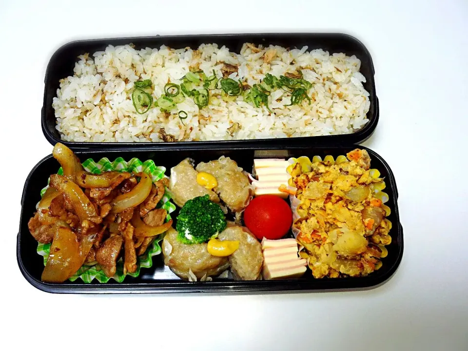 Snapdishの料理写真:サンマご飯弁当♡|Michiko  Arakiさん