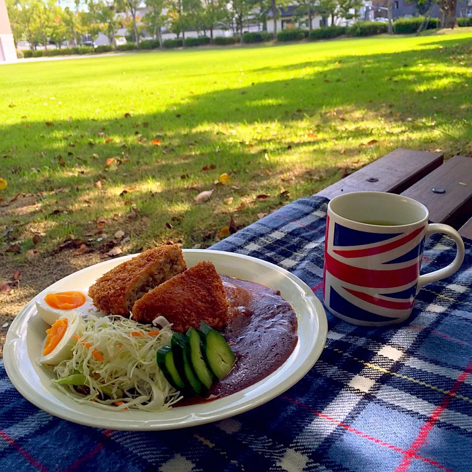 Snapdishの料理写真:ピクニック・ランチ♬ (▰˘◡˘▰)☝︎|Yoshinobu Nakagawaさん