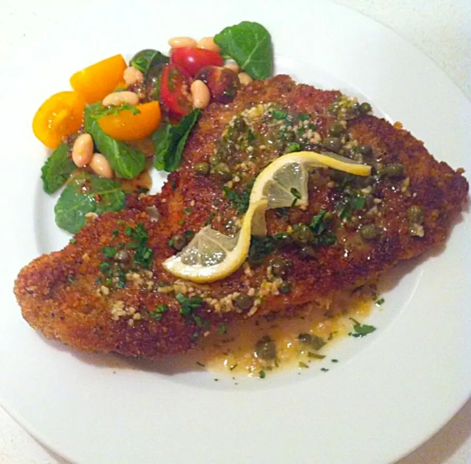 veal piccata,  tomato and white bean salad...|Jenn Strangeさん