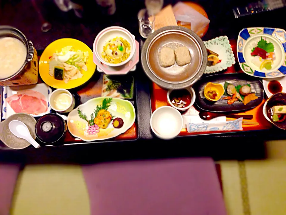 Snapdishの料理写真:旅館夕食♡2つで一人前！|maipuさん