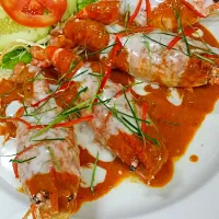 River prawn in chilli sauce|Vientiane Kitchen Sukhumvitさん