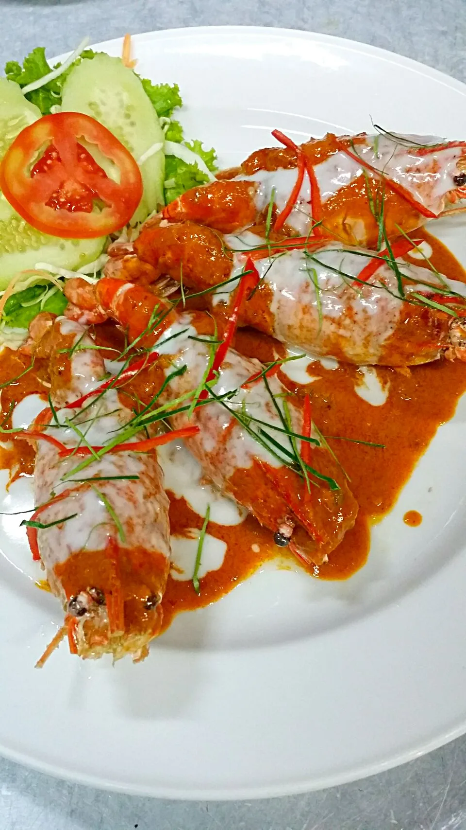 River prawn in chilli sauce|Vientiane Kitchen Sukhumvitさん