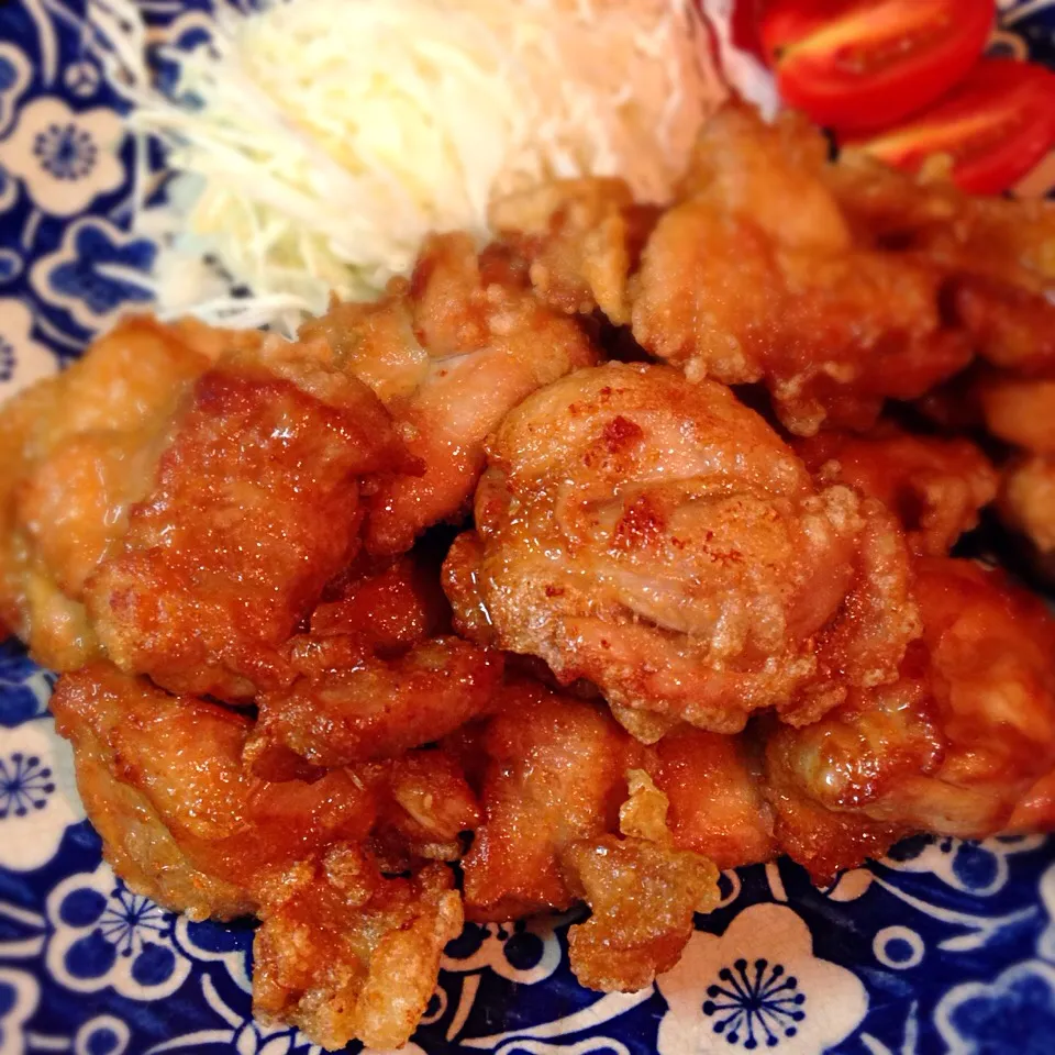 ニンニク&生姜タップリの醤油味の鶏唐揚げ♬|黒パグ.ヨシコさん