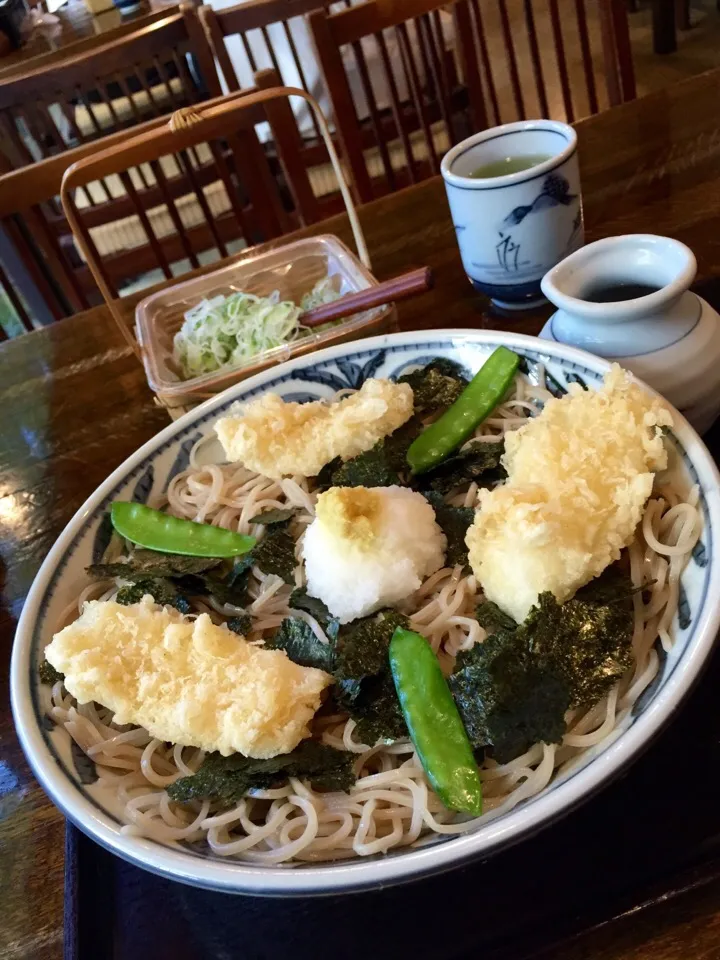 ✨イカ天おろし蕎麦✨|中さんさん