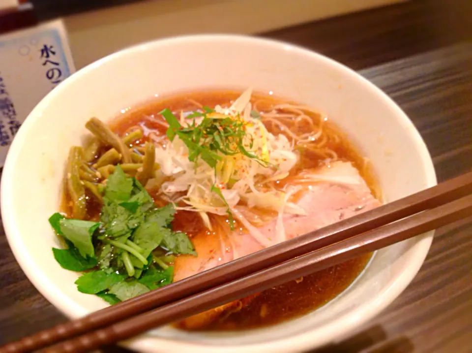 志奈そば「田なか」🍜デフォで鯵二ボそば😋|アライさんさん