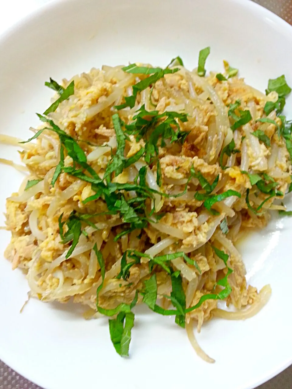 缶詰ツナと　もやし卵の炒め#canned tuna #bean sprout#egg# saute'@Miki's House|Miki Jorierose Obispoさん