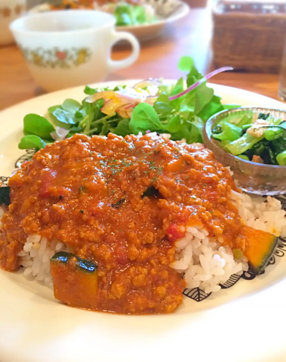 Snapdishの料理写真:ココナッツとカボチャのキーマカレー|Misako☆さん