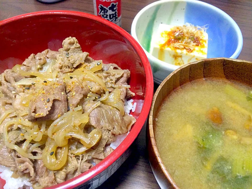 Snapdishの料理写真:手抜きw牛丼|きむらゆりかさん