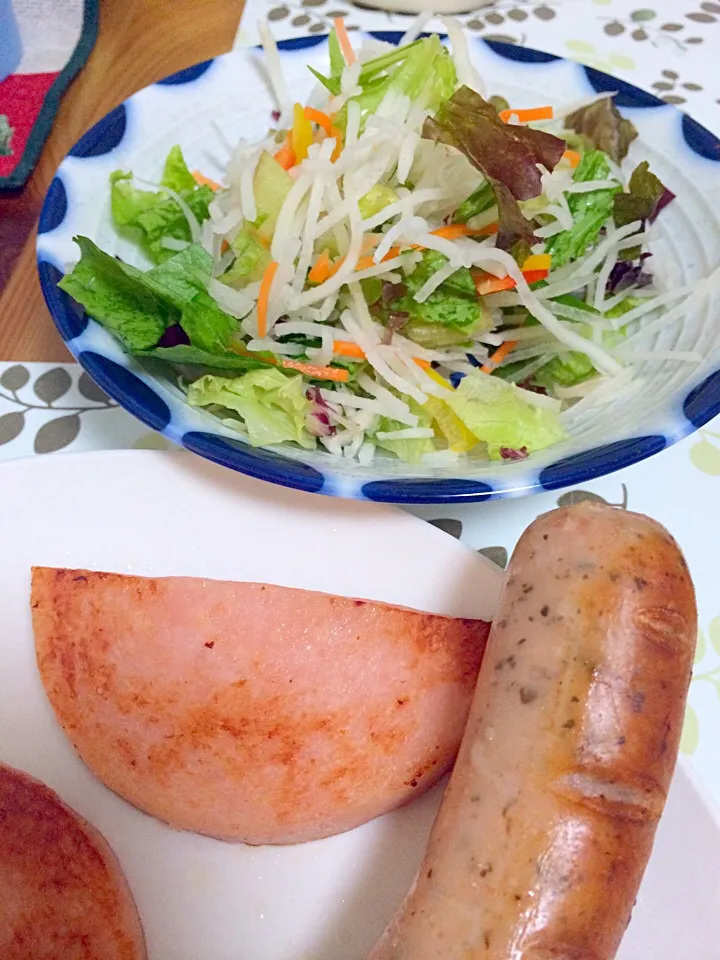 Salad and Sausage|Jessica Perezさん