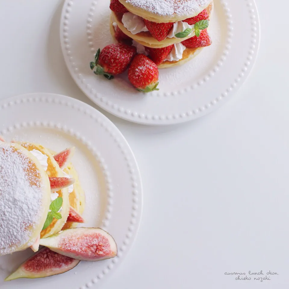 パンケーキで朝ごはん♡*|野崎智恵子さん