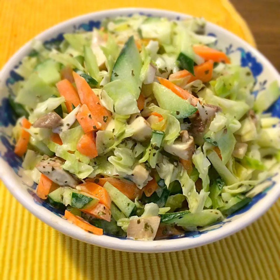 Cole slaw with shrooms|Junya Tanakaさん