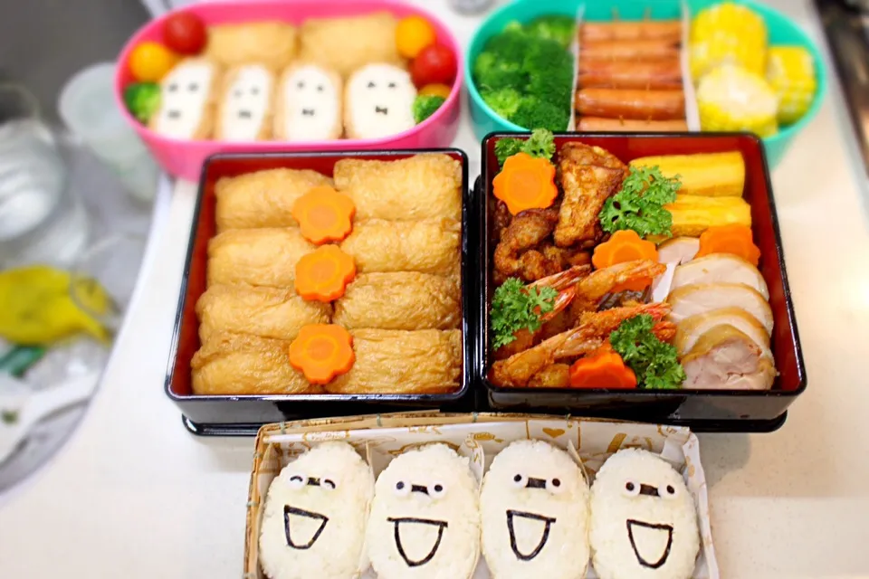 Snapdishの料理写真:娘小学校 運動会 お弁当|sumidaさん