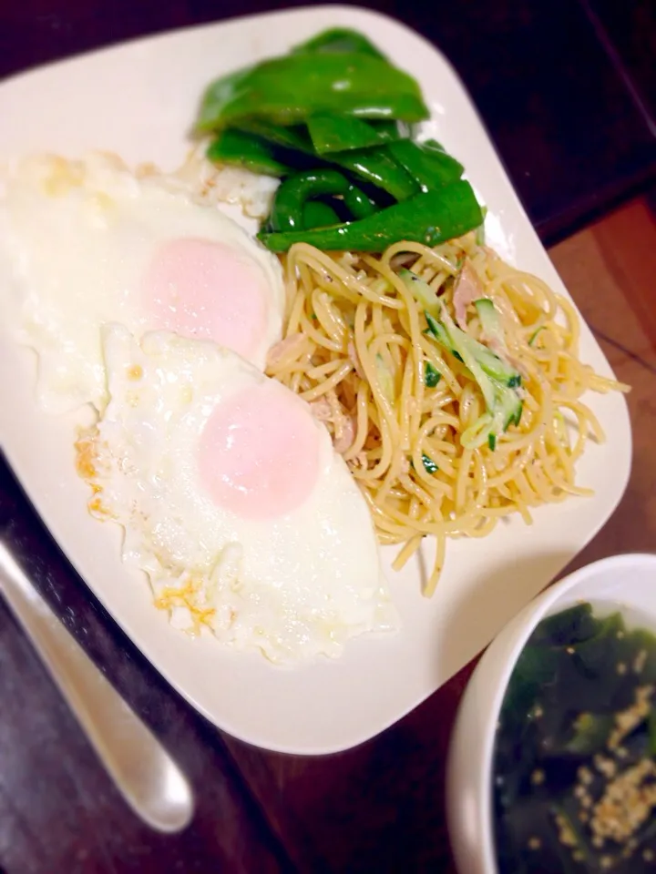 新米届くまで、麺類でガマンガマン！🌞今朝のモーニングプレート🌞(๑¯◡¯๑)❤️|ふみさん