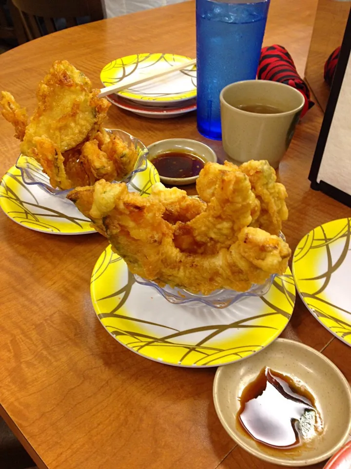 Tempura kabocha (pumpkin)|Shelly Larsonさん