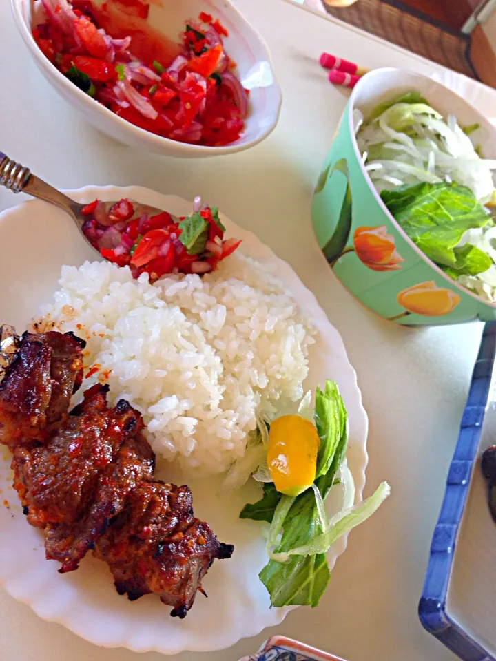 My lunch 'Indonesian Satay☆♪|viviさん