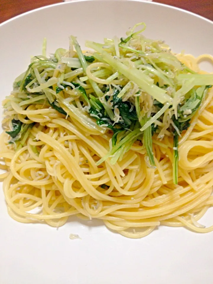 水菜としらすのパスタランチ|chouchouさん