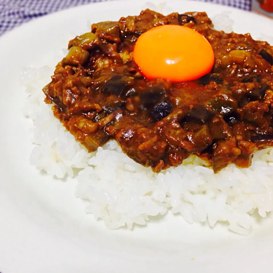 なすとひき肉のカレー|まなさん