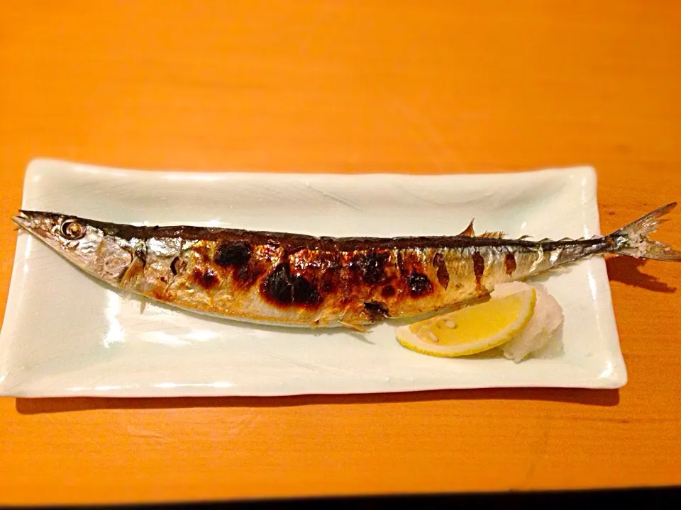 Snapdishの料理写真:秋刀魚の塩焼き Grilled Pacific Saury (Sanma)|Funky Chefさん