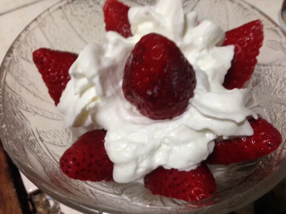 Fresas con crema|Justo Romeroさん