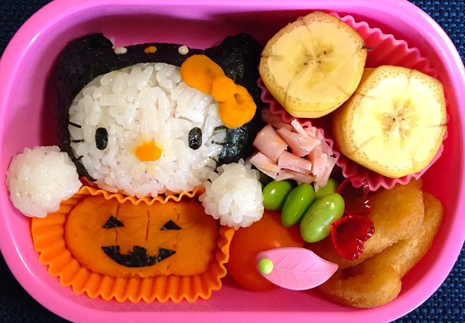 ☆本日のお弁当☆ハロウィン！黒猫キティちゃん|♡Noriko♡さん