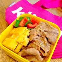 お弁当 （冷しゃぶドレッシング和え 卵焼き ピーマンのスパイシー炒め）|玉置 千夏さん