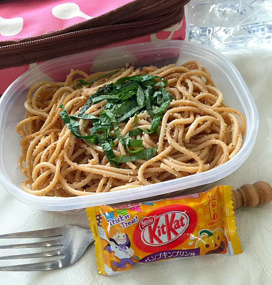 Lunch: whole wheat cod roe tarako spaghetti|Kumigarさん