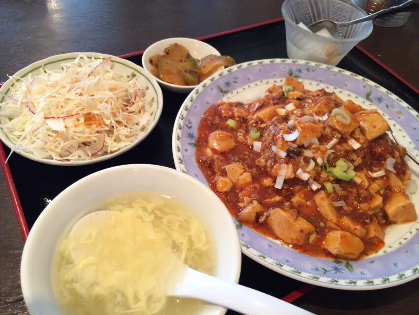 【日替定食】麻婆豆腐丼をいただきました。|momongatomoさん