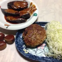 ハンバーグとぶりの照り焼き|たかちんさん