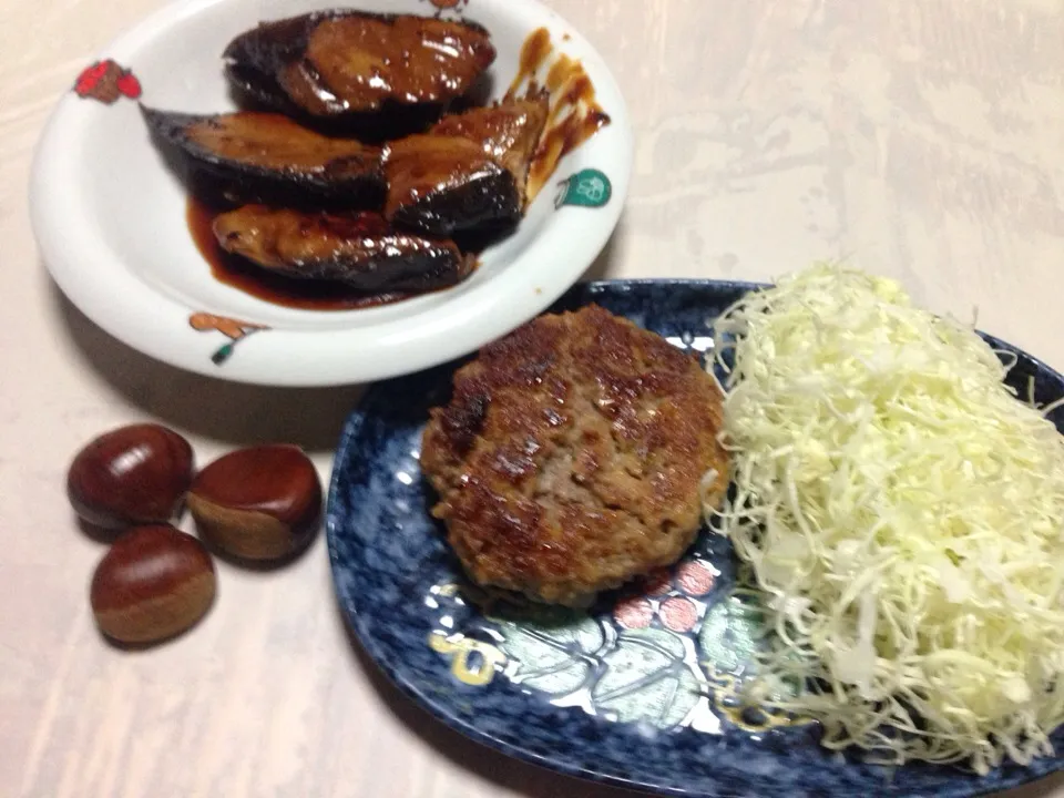 ハンバーグとぶりの照り焼き|たかちんさん