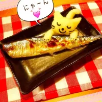 Snapdishの料理写真:サンマとにゃんこんおろし💓