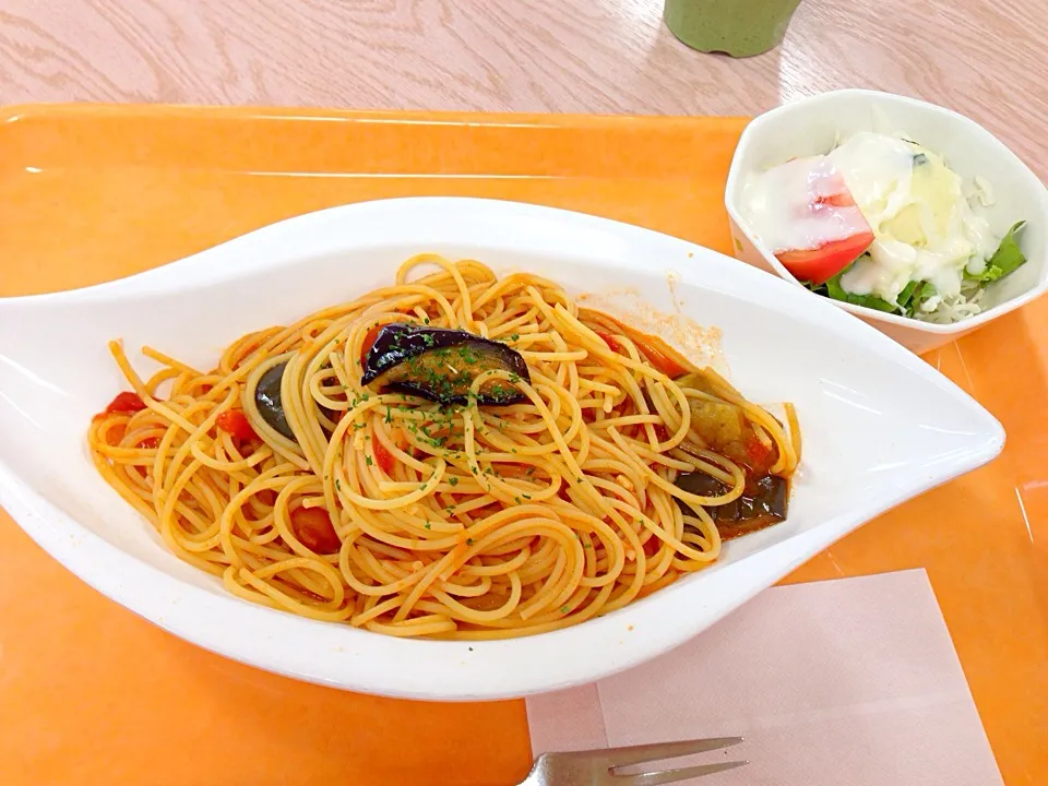 茄子のトマトソースパスタ(^O^)|すかラインさん