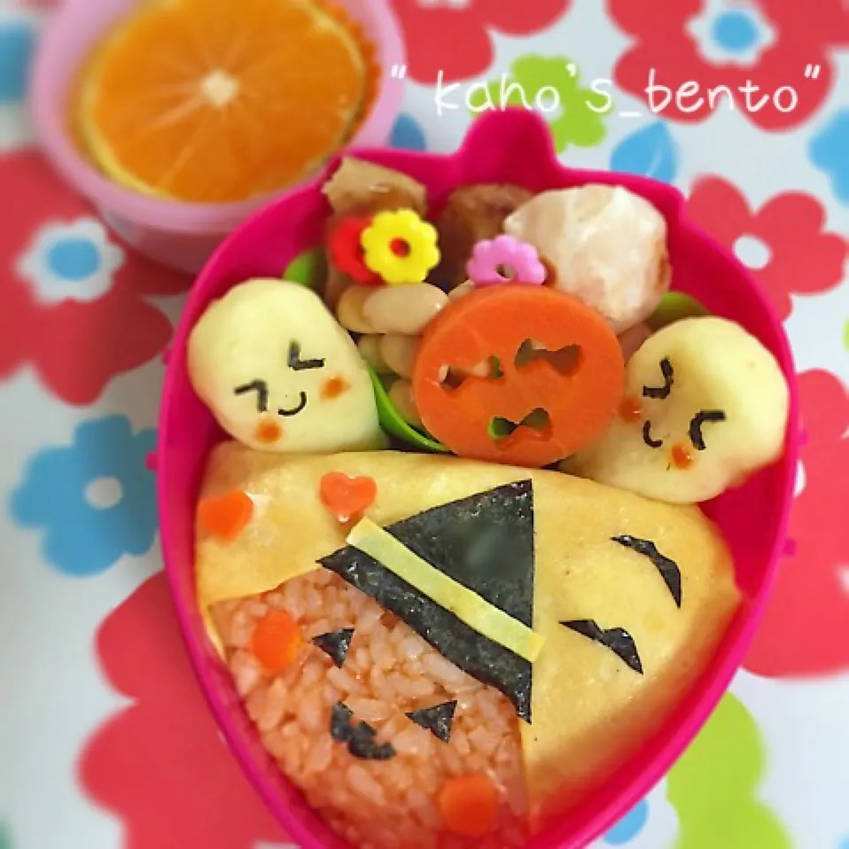 水曜日恒例の幼稚園弁当♬ハロウィン|*jun_loves_kaho*さん