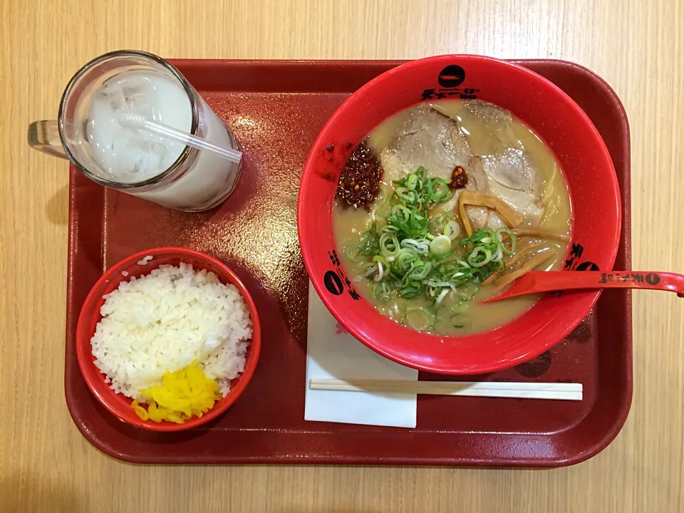 天下一品 ラーメンライス(こってり|ばーさんさん