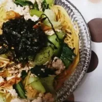 鶏ミンチとチンゲン菜の和風パスタ ♡*。|keiさん