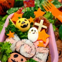 Snapdishの料理写真:ハロウィン子ども弁当  キャンディ巻き寿司