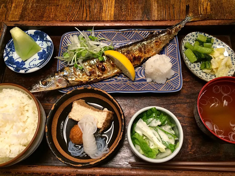 秋刀魚塩焼き定食|takeさん