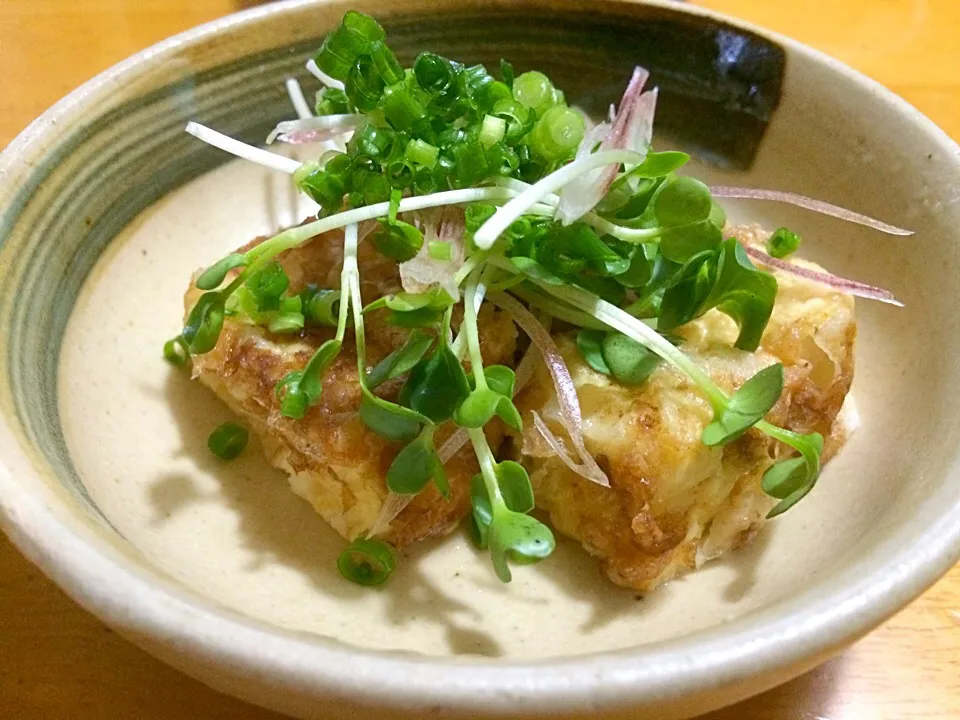 虎キチ6さんのお料理♪豆腐のおかか焼き(^o^)|みきおさん