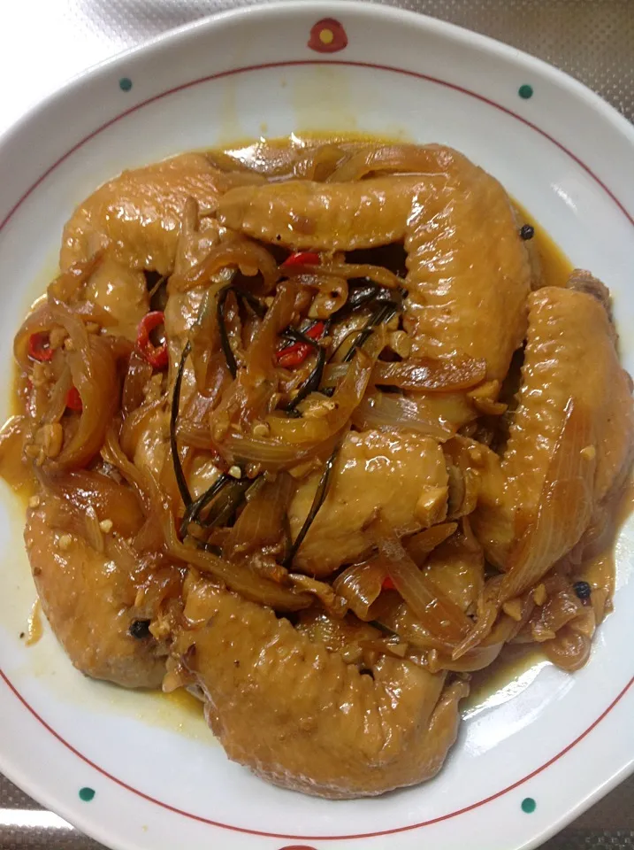 adobong chilli wings for dinner#ぴり辛 手羽さき|Miki Jorierose Obispoさん