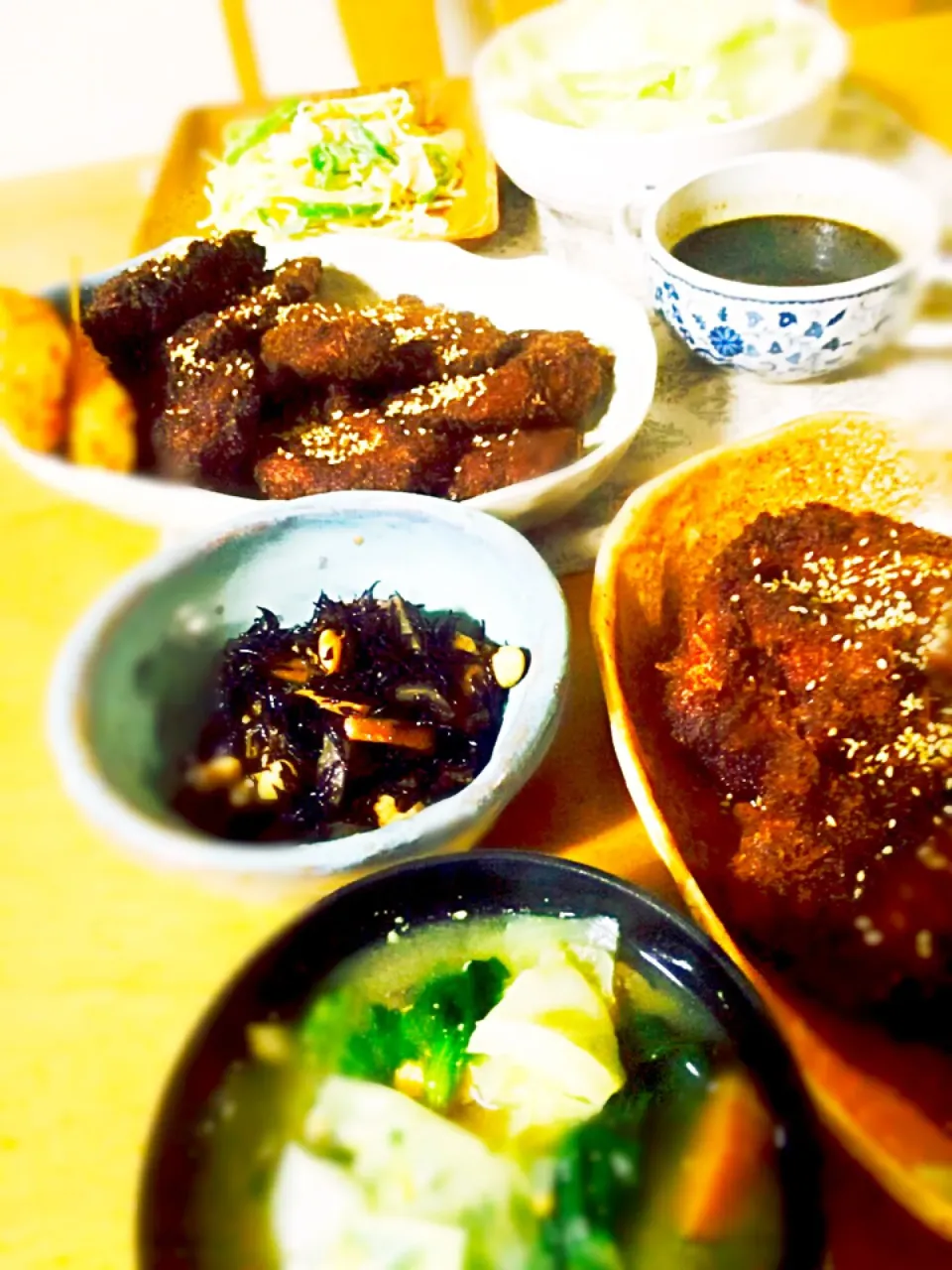 カツ丼じゃないけども、くみさんさんの料理 やっぱソースカツ丼でしょ(^^)|りんさん