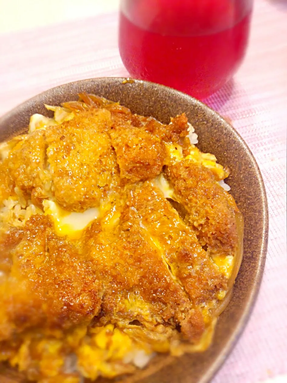 昨日のヒレカツでカツ丼♡10/2|ちび太さん