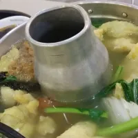 mini steamboat fried fish soup|Julianaさん