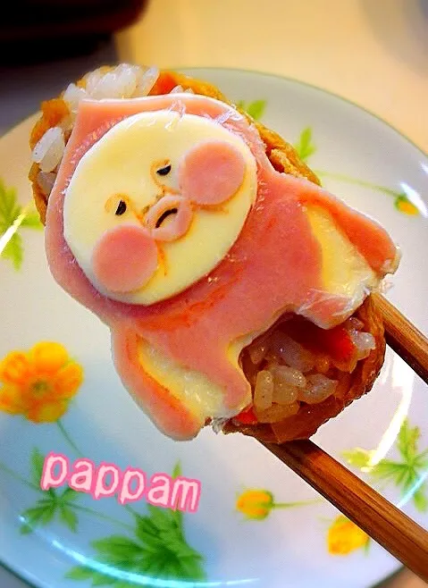 Snapdishの料理写真:キャラ弁:こびとずかん稲荷|ぱっぱむさん