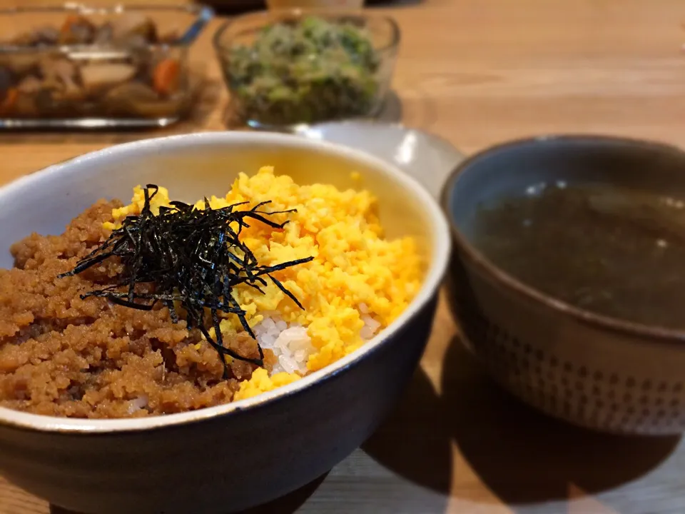 鶏そぼろ丼|Akkiさん