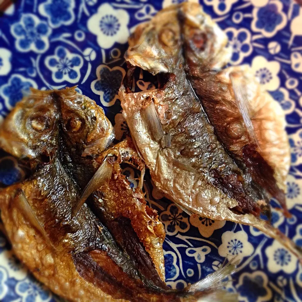 鯵の干物の素揚げ♬|黒パグ.ヨシコさん