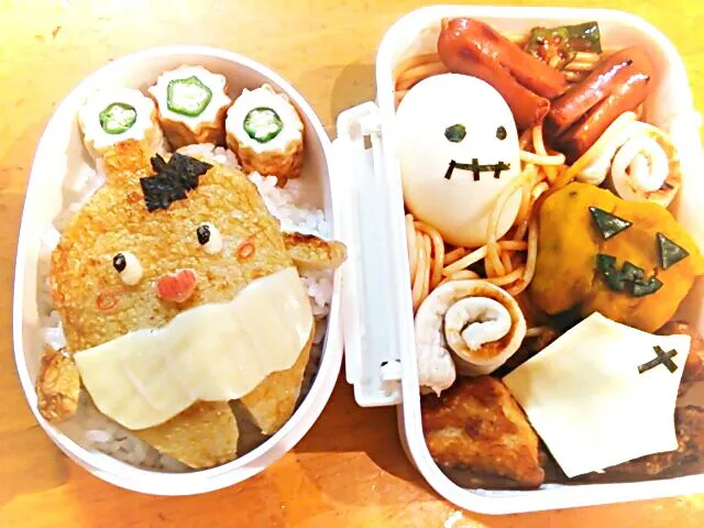 ねばーる君でハロウィーンキャラ弁|かおるんさん