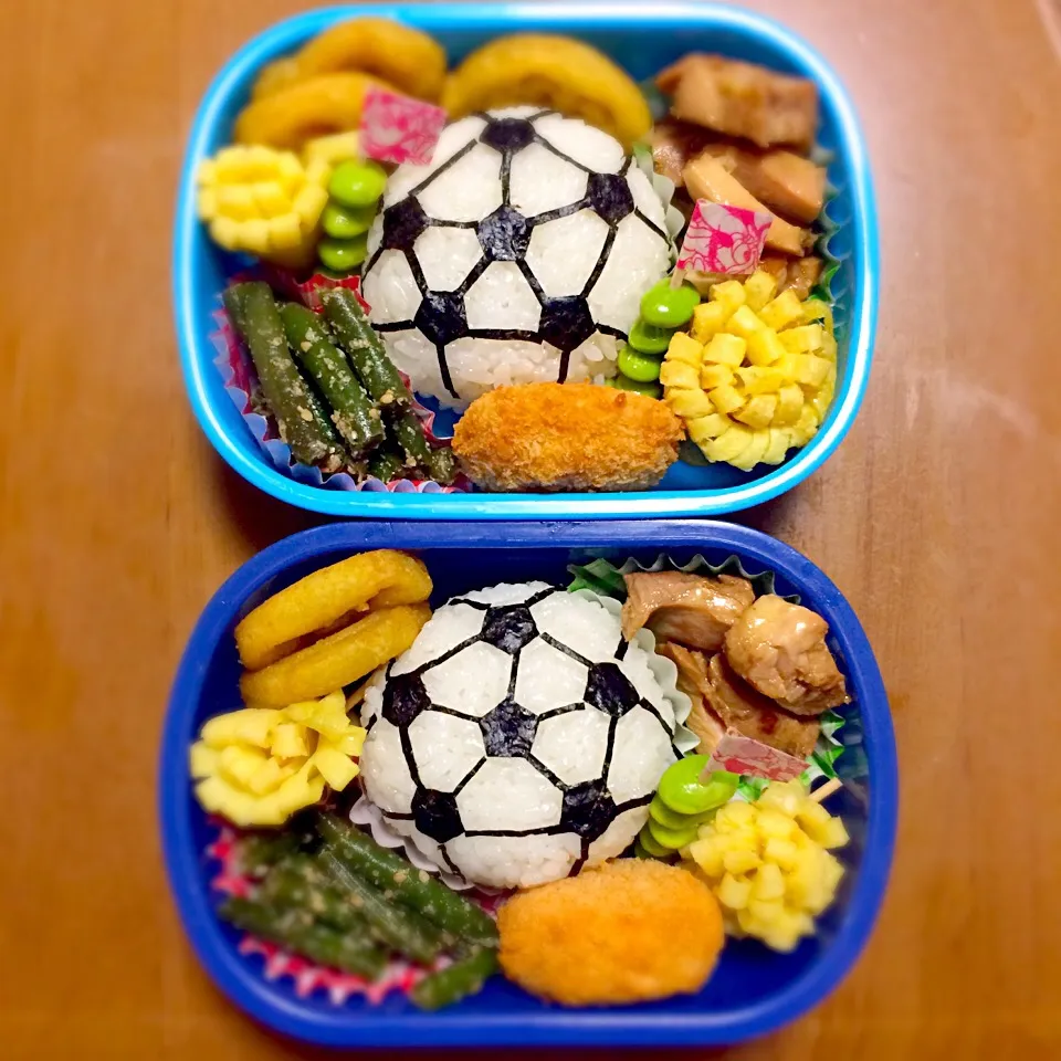 サッカー頑張れ〜弁当^.^|canaさん